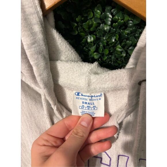 Champion Reverse Weave Texas Christian University TCU  Hoodie Size Small Boxy Fi - Picture 3 of 5